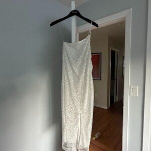 White Sequin Dress - Size 6 - Les Aimants
